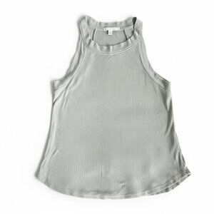 Threads 4 Thought Ribbed Knit Tank Top Sage Green Sleeveless Sustainable Size M